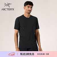 ARC'TERYX 始祖鳥 ARC’TERYX始祖鳥 MOTUS CREW SS 透氣 男子 速干短袖T恤 Black Heather/黑灰色 M