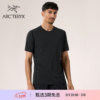 ARC'TERYX 始祖鸟 ARC’TERYX始祖鸟 MOTUS CREW SS 透气 男子 速干短袖T恤 Black Heather/黑灰色 M