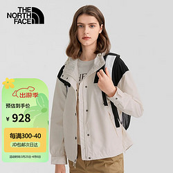 THE NORTH FACE 北面 夹克女24春秋新款户外休闲防风单层冲锋衣连帽拼色7QSI N3N/评价有礼 XXL