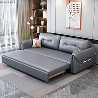 INFVANL 以梵 2024新款科技布沙发床折叠伸缩两用储物多功能小户型客厅直排当床