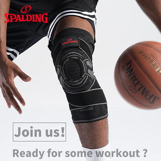斯伯丁（SPALDING）运动护膝男篮球跑步专业护具膝盖半月板女损伤羽毛球足球