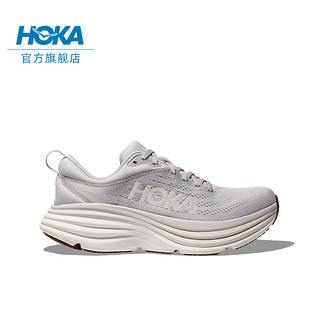 HOKA ONE ONE女款夏季邦代8公路跑鞋BONDI 8轻盈缓震回弹舒适防滑 【】月岩灰/云雾灰 （4月1日 10点发售） 38