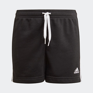 adidas舒适运动短裤女大童夏季儿童夏季阿迪达斯轻运动GN4057 黑色/白 170CM