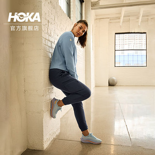 HOKA ONE ONE女款夏季卡瓦纳公路跑步鞋KAWANA减震平衡回弹百搭 云雾灰/冰流蓝 37