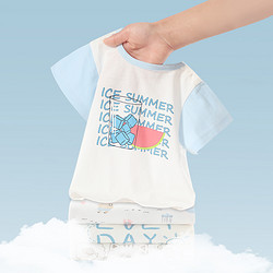 MUMUWU 木木屋 宝宝短袖套装夏季薄款男女童婴儿短袖短裤儿童休闲两件套夏