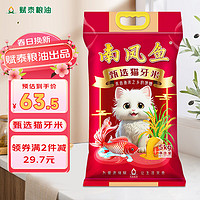 南凤鱼 甄选猫牙米5kg（10斤） 长粒香米网红大米当季新米日期新鲜