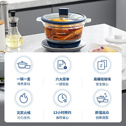 Morphy Richards 摩飞 小型养生锅1.2L多功能电炖锅MR9081燕窝隔水炖盅煲汤煮粥神器