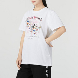 adidas ORIGINALS adidas三叶草 宽松款女式运动上衣休闲圆领短袖T恤