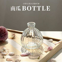 复古轻奢玻璃花瓶透明客厅餐桌插花瓶水培高级感法式网红装饰摆件