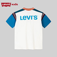 Levi's李维斯童装24夏季儿童美式复古短袖polo衫男童纯 糖果白 160/80(XL)