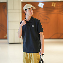 THE NORTH FACE 北面 POLO衫短袖男T恤透气夏季户外半袖 87UX JK3 3XL