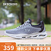 SKECHERS 斯凯奇 时尚休闲运动鞋210434 灰色/黑色/GYBK 42.5