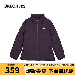 SKECHERS 斯凯奇 情侣同款短款羽绒服保暖外套L423U101