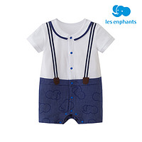 88VIP：丽婴房 丽婴春夏外出连体衣房3-6月新生儿宝宝游戏裤舒适透气连身装
