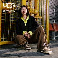 UGG【明星同款】春季男女同款舒适平底圆头系带运动鞋休闲鞋 1152719 SAN  沙色 38 SAN | 沙色