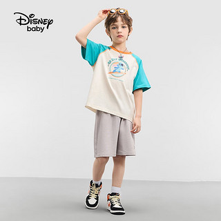 Disney 迪士尼 儿童针织撞色短袖套装