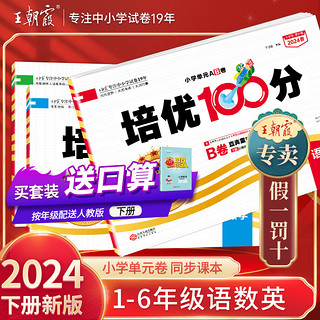  培优100分2024下册三年级小学二四五六年级试卷部编人教版语文冀教数学英语一年级试卷测试卷全套课堂复习测试卷