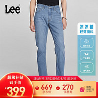 Lee 24早春726标准中腰直脚五袋款男轻薄牛仔裤凉凉裤 深蓝色 32