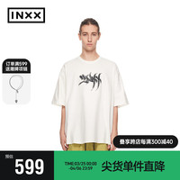 英克斯(inxx)时尚潮牌夏宽松短袖T恤男女同款XXE2015067 白色 XS