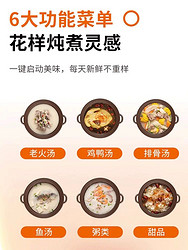 Joyoung 九阳 电炖锅煲汤炖汤家用煮粥神器陶瓷紫砂炖锅全自动炖盅官方正品