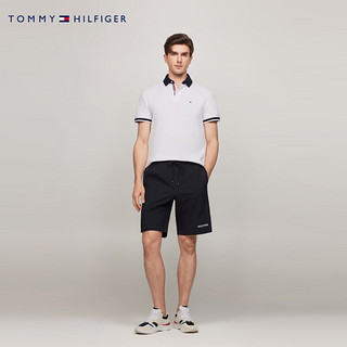 TOMMY HILFIGER【撞色门襟袖口】24春夏男纯棉珠地网眼短袖POLO衫78J2771 白色YBR XL （：165-180斤）