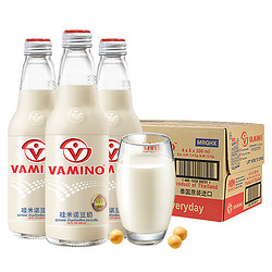 VAMINO 哇米诺 泰国vamino哇米诺原味豆奶300ml*24装植物蛋白饮料玻璃瓶