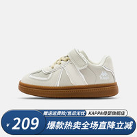 Kappa Kids卡帕童鞋儿童鞋男童运动鞋子春季休闲小白鞋女童板鞋 米色 29码内长185mm