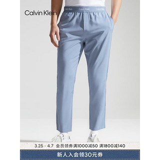 Calvin Klein【速干】运动24春夏男松紧提花腰边跑步训练运动裤4MS4P643 420-晚波蓝 M