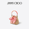 JIMMY CHOO 周仰杰 BON BON系列 女士手提包 J000166592 自然色/椒红色/糖粉色混色/浅金色 小号