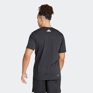 adidas运动上衣短袖T恤男装春季阿迪达斯IM7451 黑色/岩层橄榄绿 A/3XL