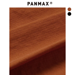 潘·麦克斯（PANMAX）panmax潮牌大码男装休闲宽松美式复古潮流长袖衬衫男PY-CL0003 焦糖色 6XL