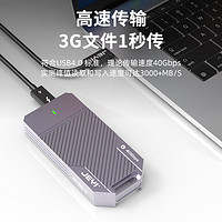 JEYI 佳翼 USB4硬盘盒asm2464 nvme固态硬盘盒M.2移动40G雷电3盒子