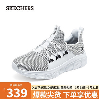 SKECHERS 斯凯奇 男士运动休闲鞋118105 白色/WHT 42.5