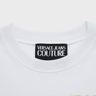 范思哲Versace Jeans Couture24春夏女士经典LOGO印花短袖T恤 白色 S