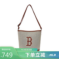 MLB 包女包斜挎水桶包单肩包经典通勤百搭包3ABMS072N-43BRD-F/深棕色