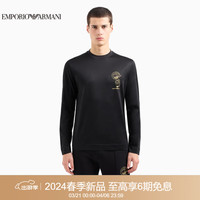 阿玛尼EMPORIO ARMANI【龙年】24春季EA男装重磅长袖圆领T恤