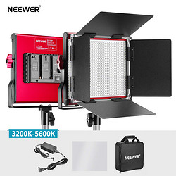 neewer纽尔nl660led摄影灯补光灯影视灯光演播室摄像灯网红直播柔光灯