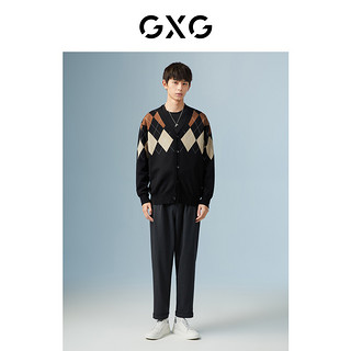 GXG 男装 黑色开襟毛衫 22年秋季城市户外系列