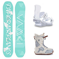 VameIVAMEI雪板单板滑雪板套装传统固定器滑雪鞋刻滑平花板全地域单板 VM14 151