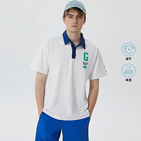 Gap 盖璞 男女装速干廓形POLO衫LOGO撞色运动短袖夏季671946