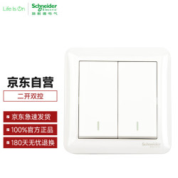 schneiderelectric施耐德电气施耐德开关插座面板畅意plus白86型二位