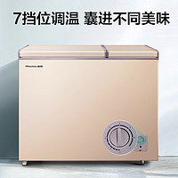 Hisense 海信 206升冰柜双温家用小型冷藏冷冻两用冷柜大容量商用囤货冰箱