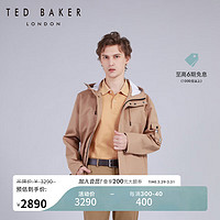 Ted Baker2024春季男士宽松连帽外套休闲夹克C41524 卡其色 1