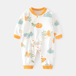 瑄妮薇婴儿连体衣长袖新生儿无骨春秋哈衣男女宝宝