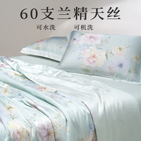 堂皇家纺被子被芯60支兰精印花天丝夏凉被单人双人空调被 抱春风 抱春风 夏被150X200
