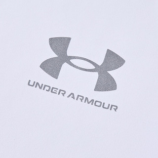 安德玛（Under Armour）童装2024年夏季儿童运动短袖T恤冰爽透气男女童百搭T恤 白色 160cm