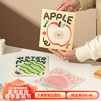 摩登主妇动物派对洗碗布厨房木浆棉毛巾吸水不掉毛不沾油抹布 洗碗布水果套装(4个) 规格明细见图二