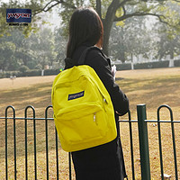 JANSPORT 杰斯伯 旗舰店青漾荧光绿薄荷曼波风男女学生双肩书包通勤电脑包