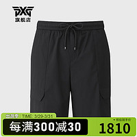 PXG 高尔夫服装男士短裤 23夏季运动裤 透气休闲百搭弹力GOLF五分裤 PHMPM520421 黑色 L