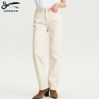 DENHAM x ARMOR LUX联名2024春季女士米白色剪刀牛仔裤BARDOT STRAIGHT 米白色 23
